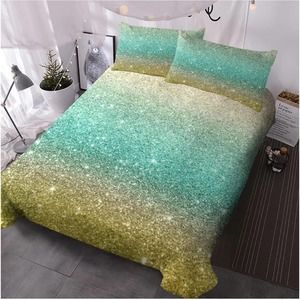 Queen duvet cover glitter bed in a bag with pillow covers
